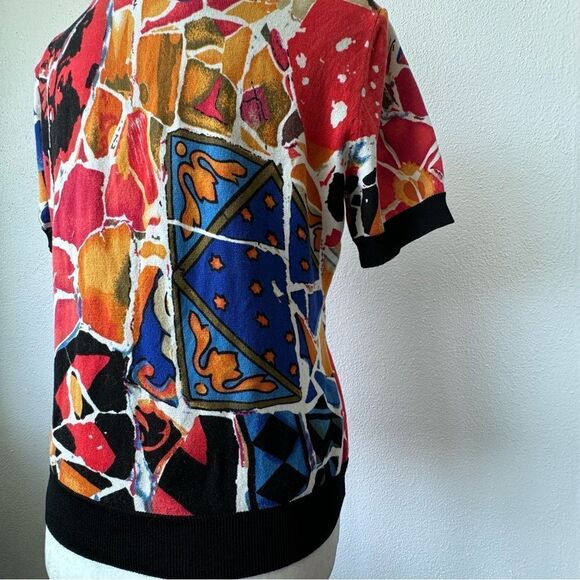 Peter Nygard Colorful Tank Top and Sweater Short Sleeve SZ S - Picture 7 of 11